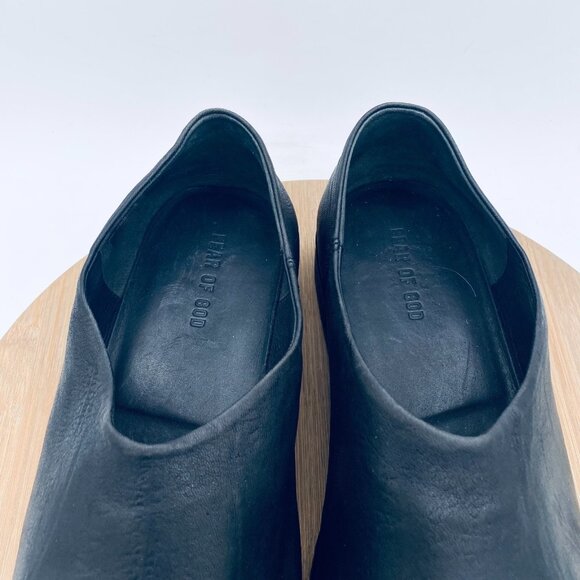 Fear of God Shoes Mens 10 43 Black Leather Flat Loafers Quiet Luxury Italy main image 7